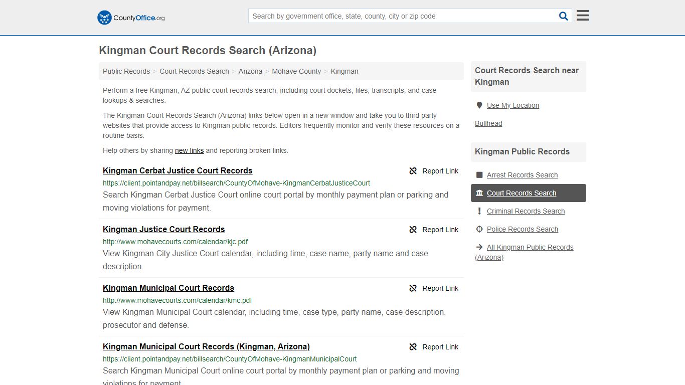 Kingman Court Records Search (Arizona) - County Office
